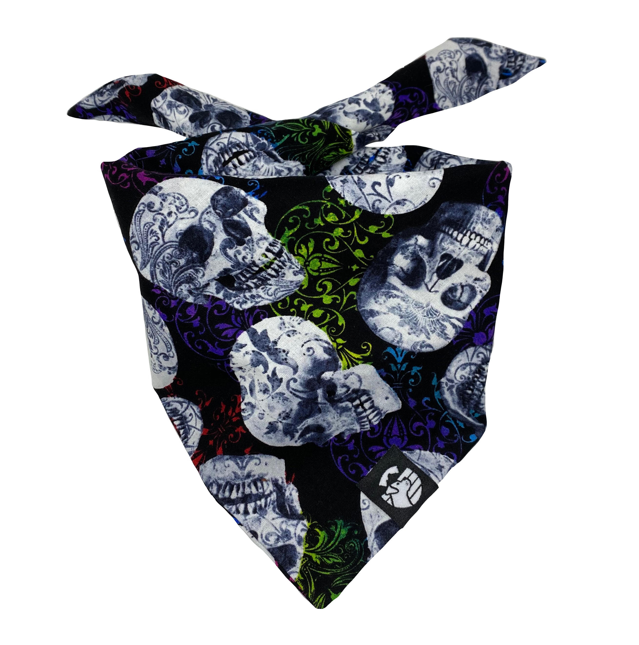 Colored Skull Bandana – Off Leash Apparel